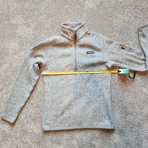 Patagonia Light Heather Gray Better Sweater Quarter Zip Fleece